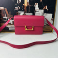 Saint Laurent Lulu Shoulder Bag in Pink Leather - Designer Handbag (11733714)