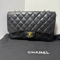 Chanel Jumbo Lambskin Single Flap Black Shoulder Bag