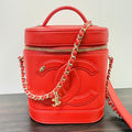 Chanel Lambskin Van 2way Bag Series 27 Red Crossbody Bag