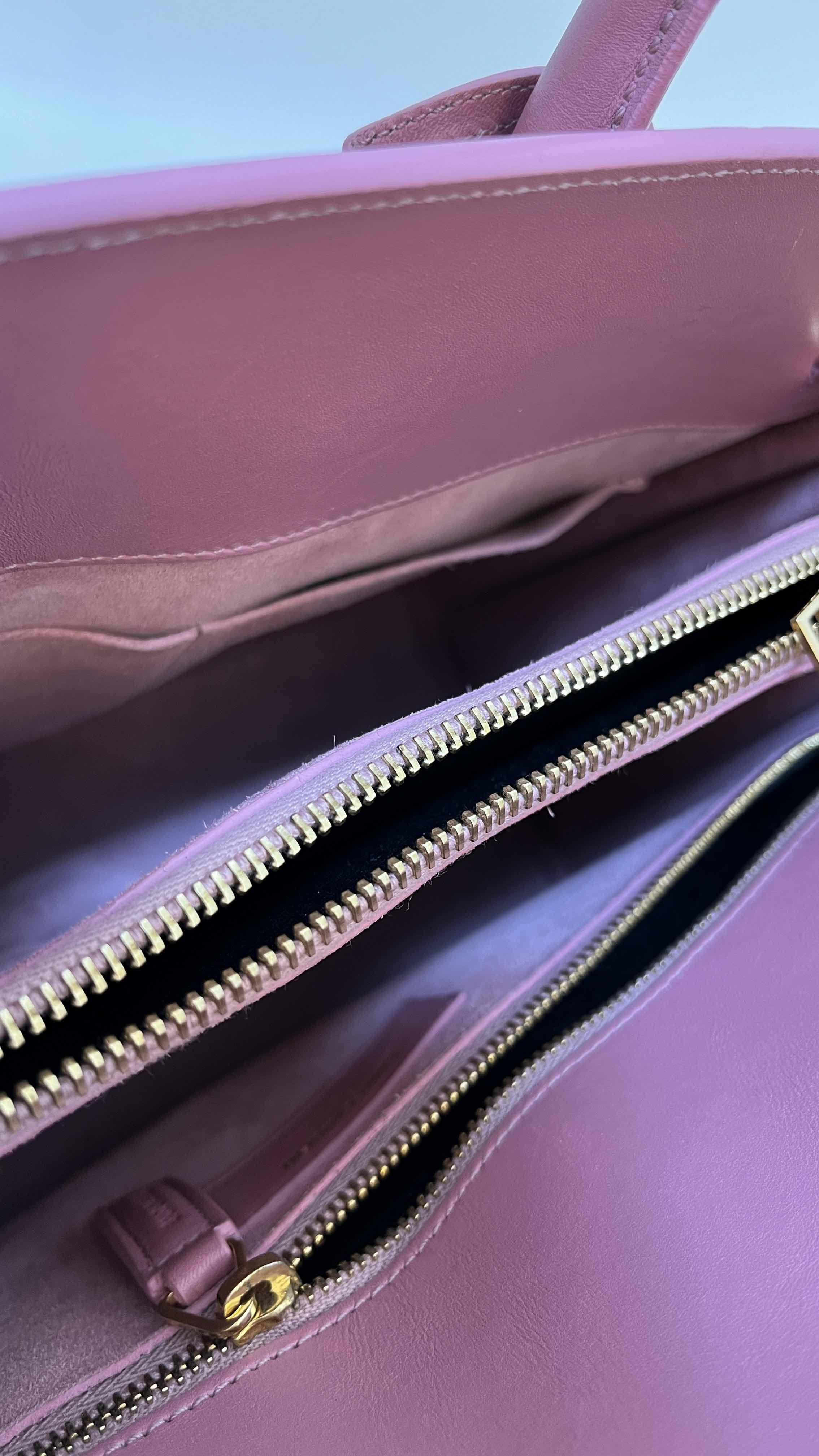 Saint Laurent Classic Sac De Jour Pink Leather Tote Bag