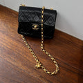 Chanel Leather Chain Shoulder Bag AF510 Black
