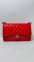 Chanel Flap Patent Leather Bag in Red - Shoulder Bag