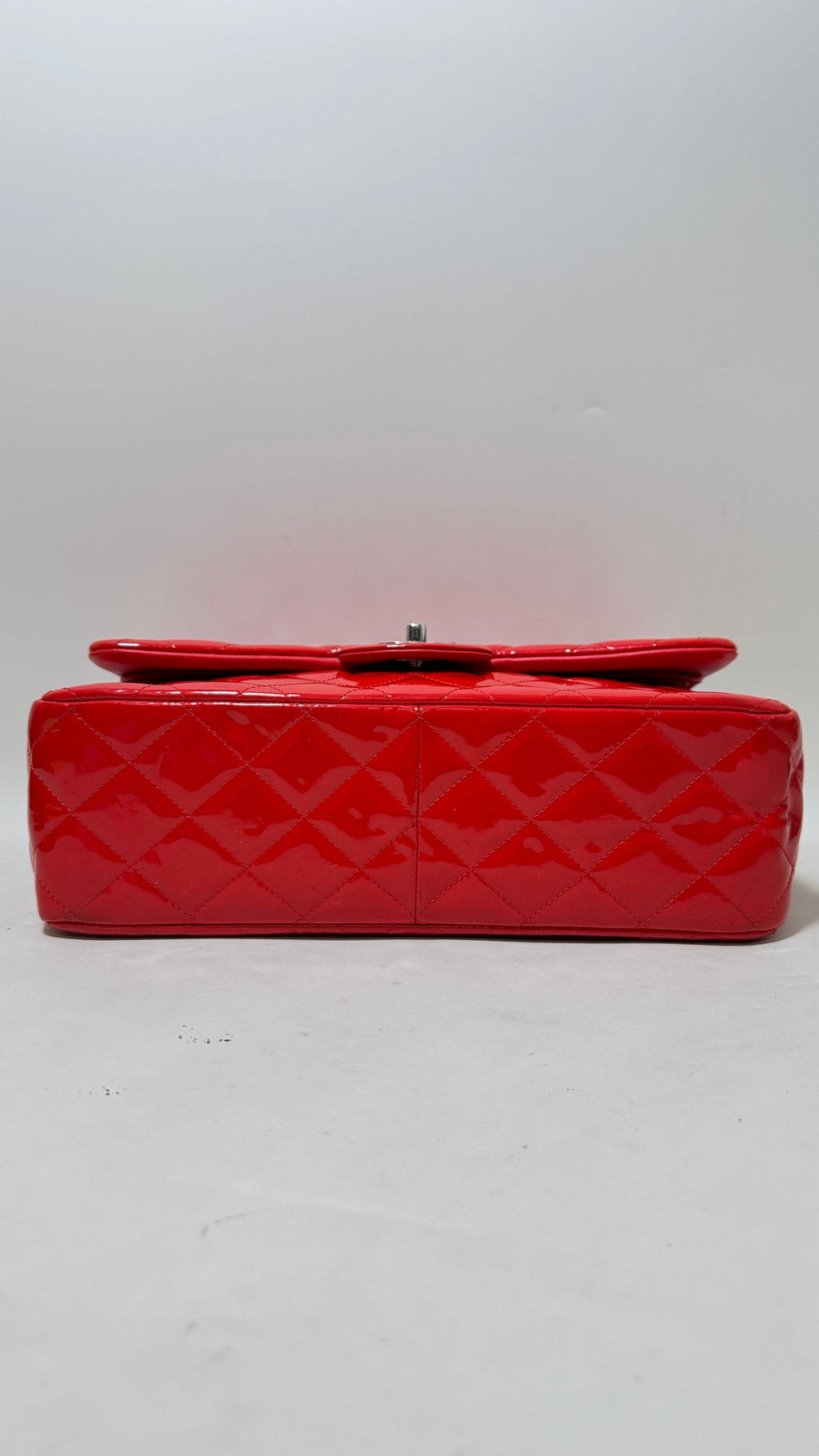 Chanel Flap Patent Leather Bag in Red - Shoulder Bag
