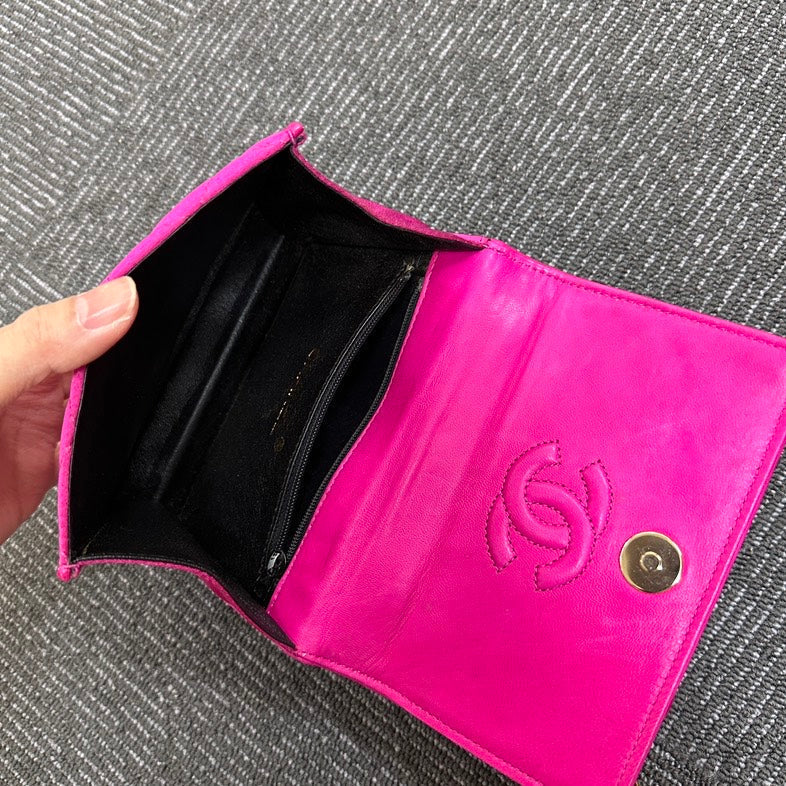 Chanel Camellia Pink Quilted Shoulder Bag
