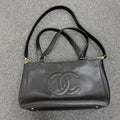 Chanel Double C Black 2way Shoulder Bag