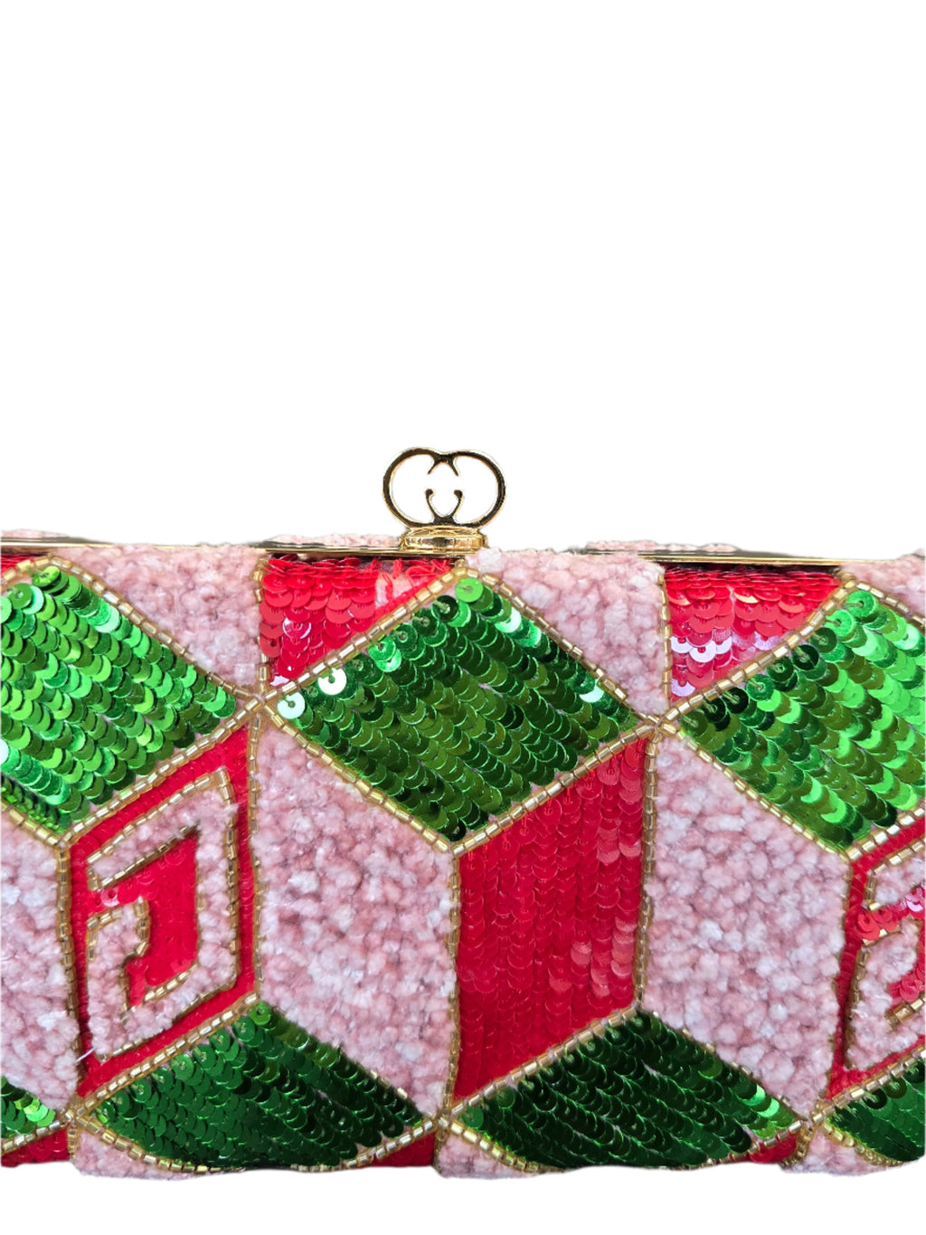 Gucci Broadway Embellished Sequins & Crystals Clutch