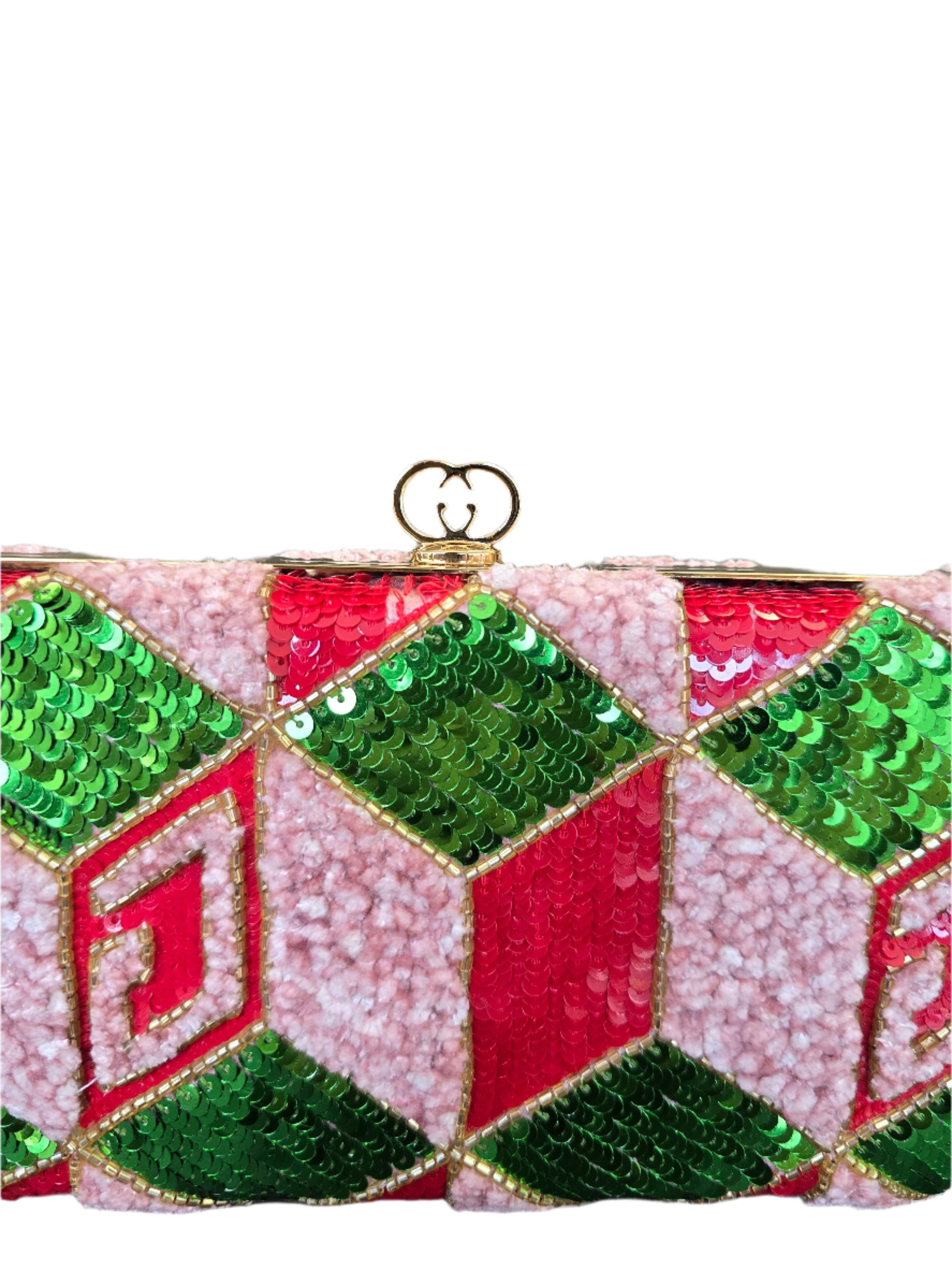 Gucci Broadway Embellished Sequins & Crystals Clutch