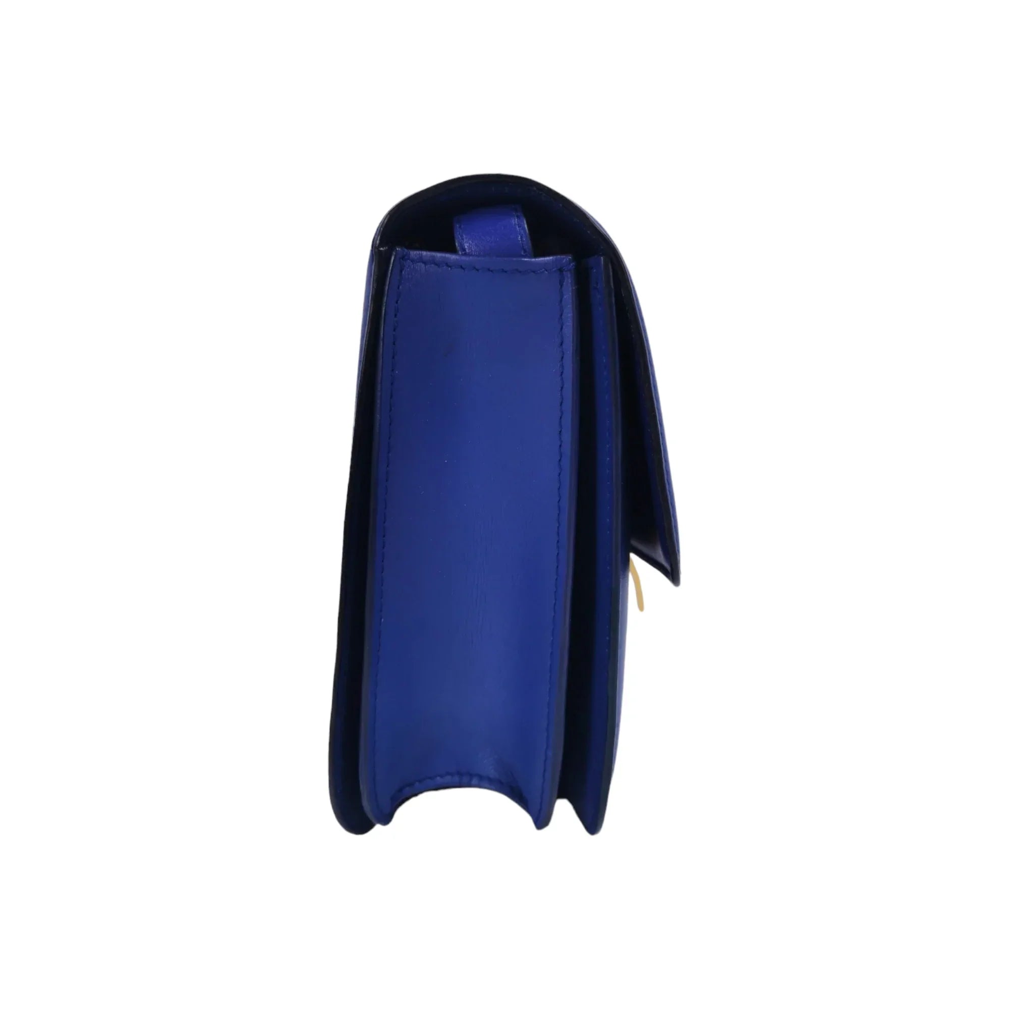 Celine Classic Medium Blue Box Leather Gold