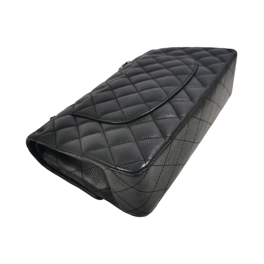 Chanel Classic Double Flap Medium Black Caviar SiLouis Vuittoner
