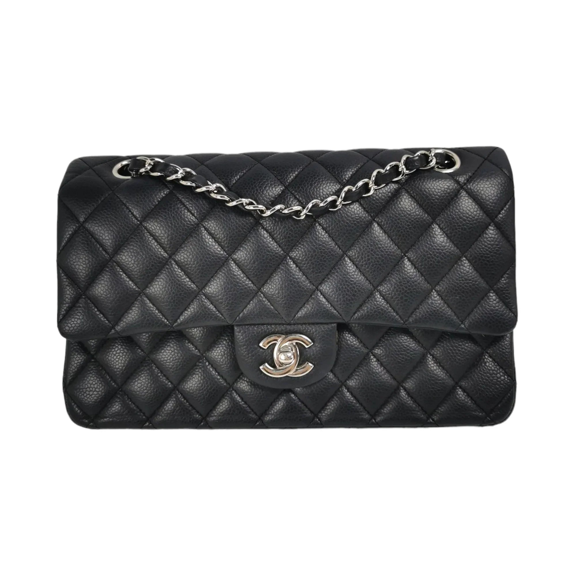 Chanel Classic Double Flap Medium Black Caviar SiLouis Vuittoner