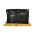 Hermès Jige Elan Clutch Small Black Box Calfskin