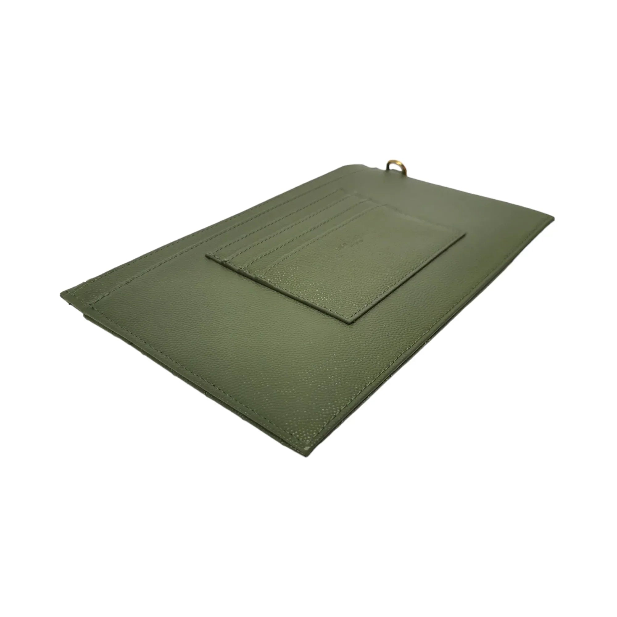 Yves Saint Laurent Olive Green Clutch