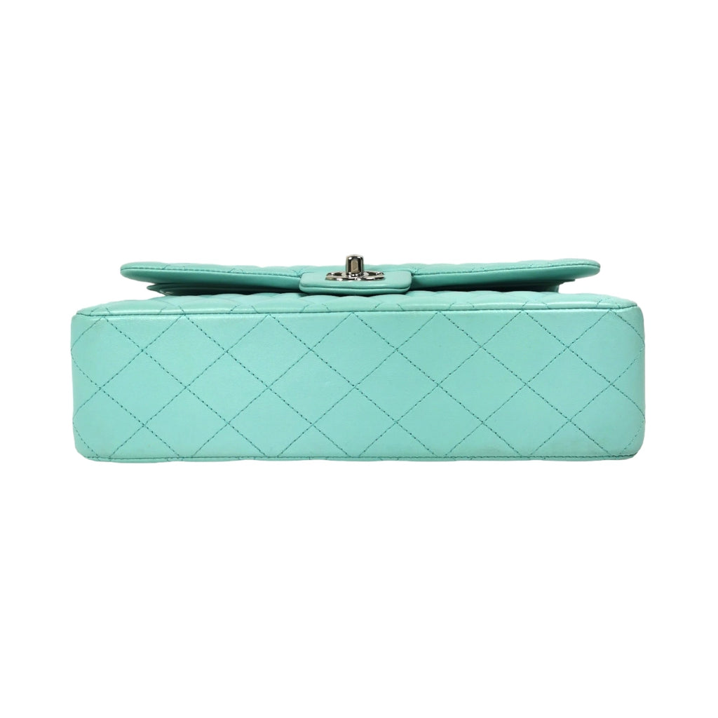Chanel Classic Double Flap Medium Tiffany Blue Lambskin SiLouis Vuittoner