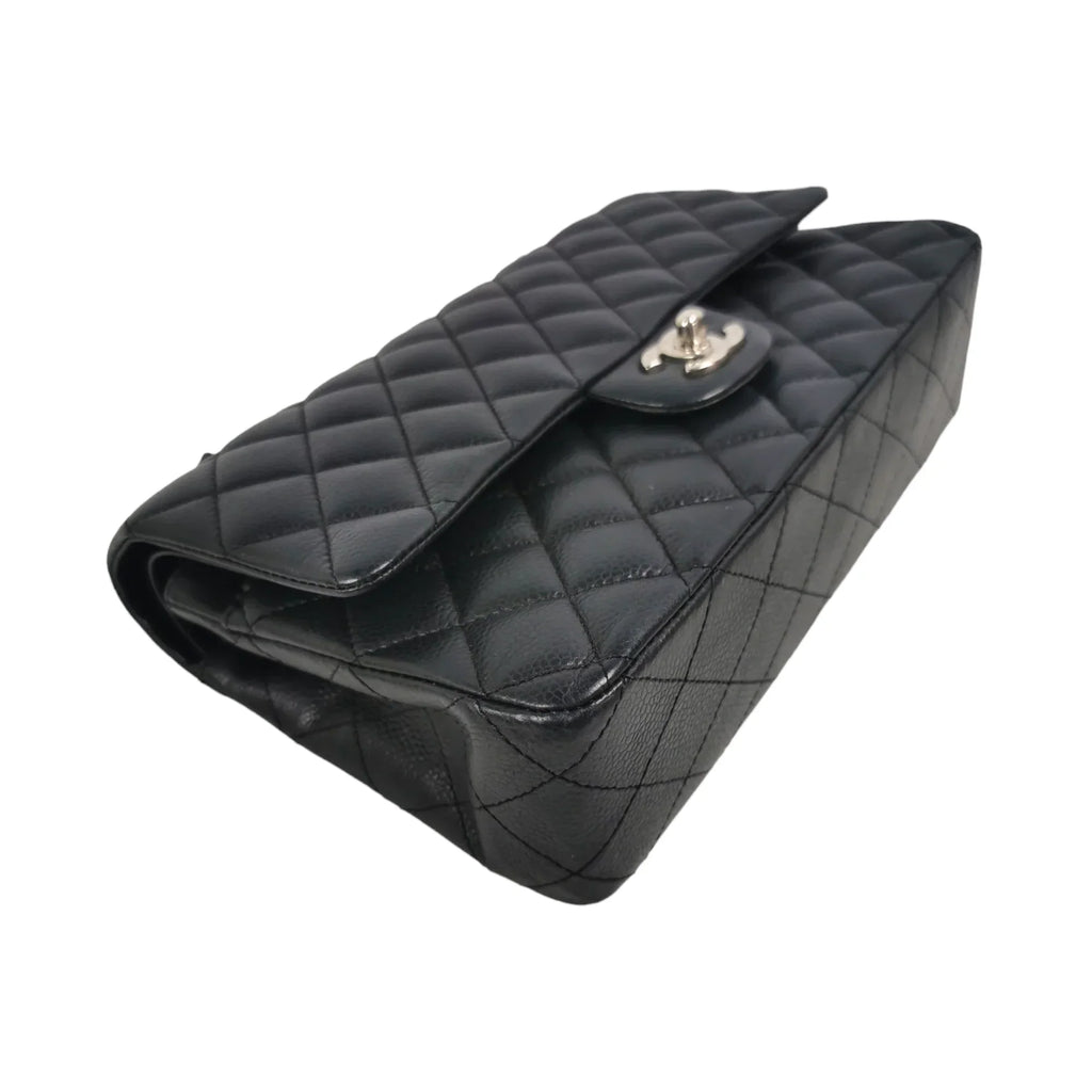 Chanel Classic Double Flap Medium Black Caviar SiLouis Vuittoner
