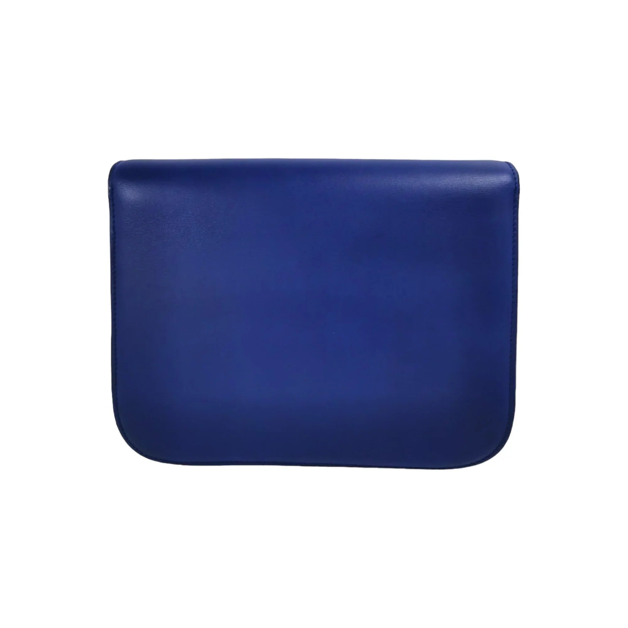 Celine Classic Medium Blue Box Leather Gold