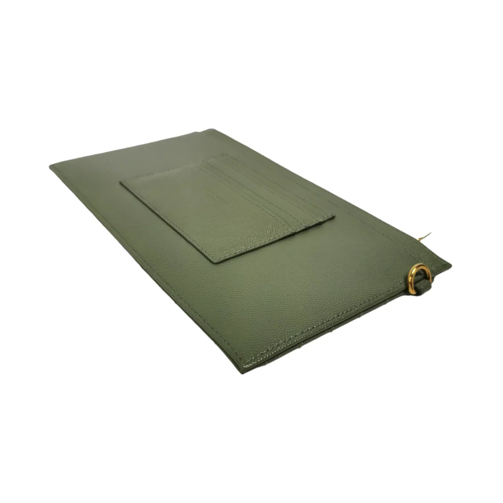 Yves Saint Laurent Olive Green Clutch