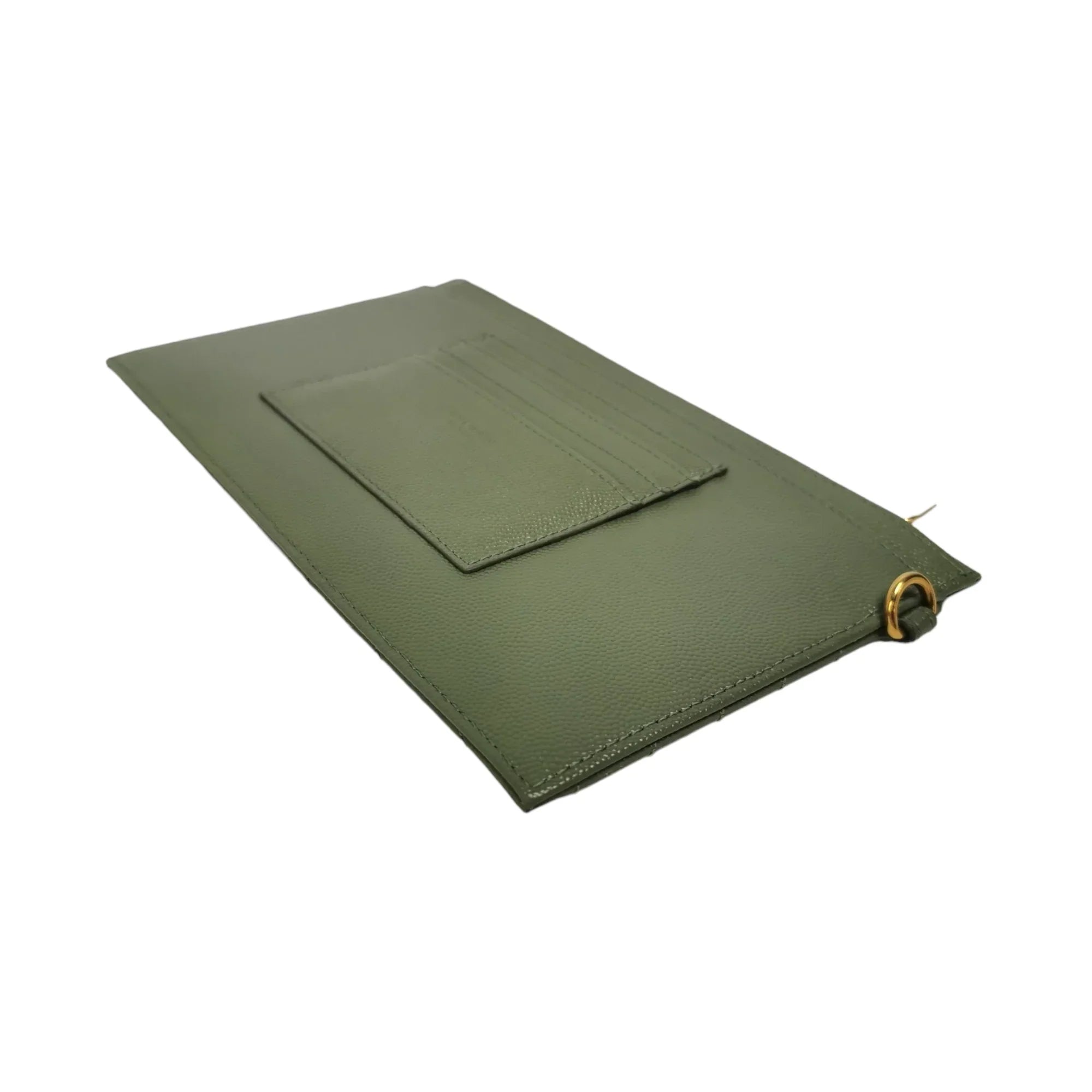 Yves Saint Laurent Olive Green Clutch