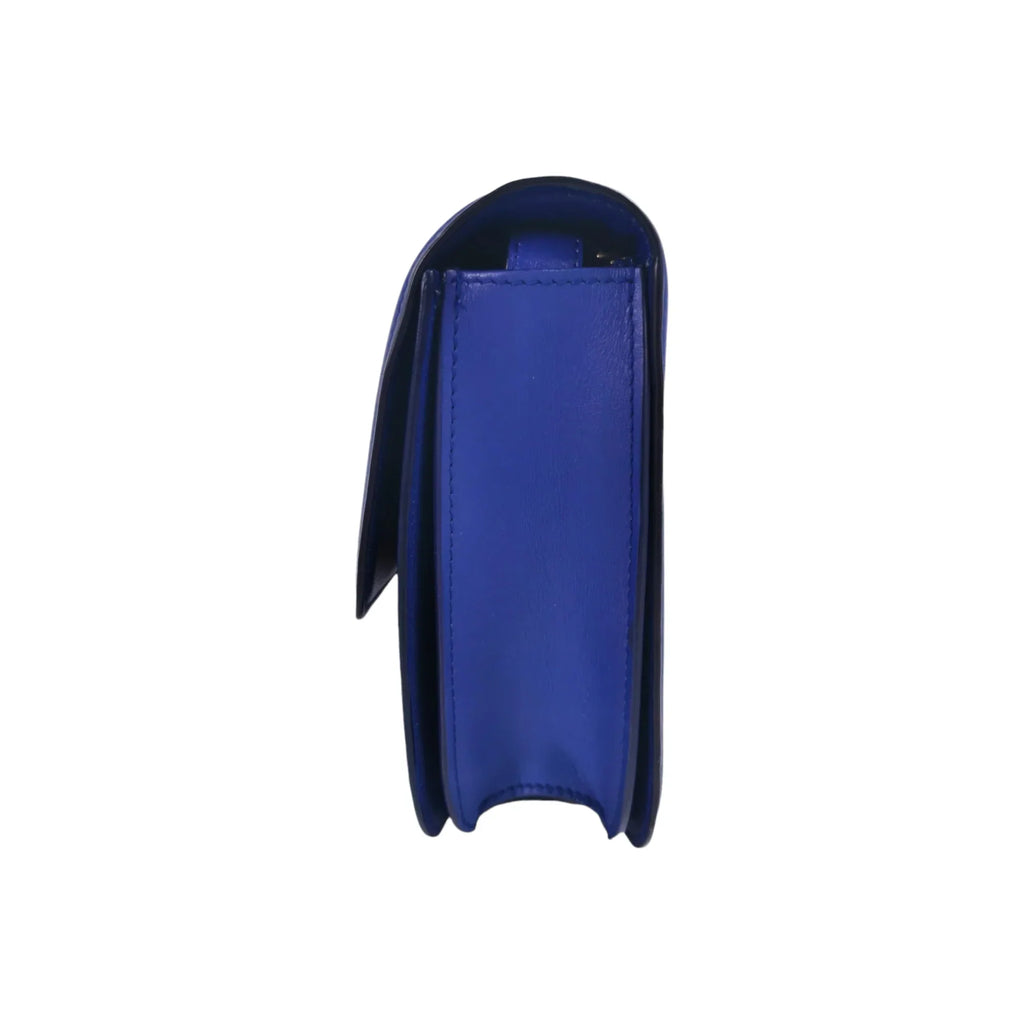 Celine Classic Medium Blue Box Leather Gold