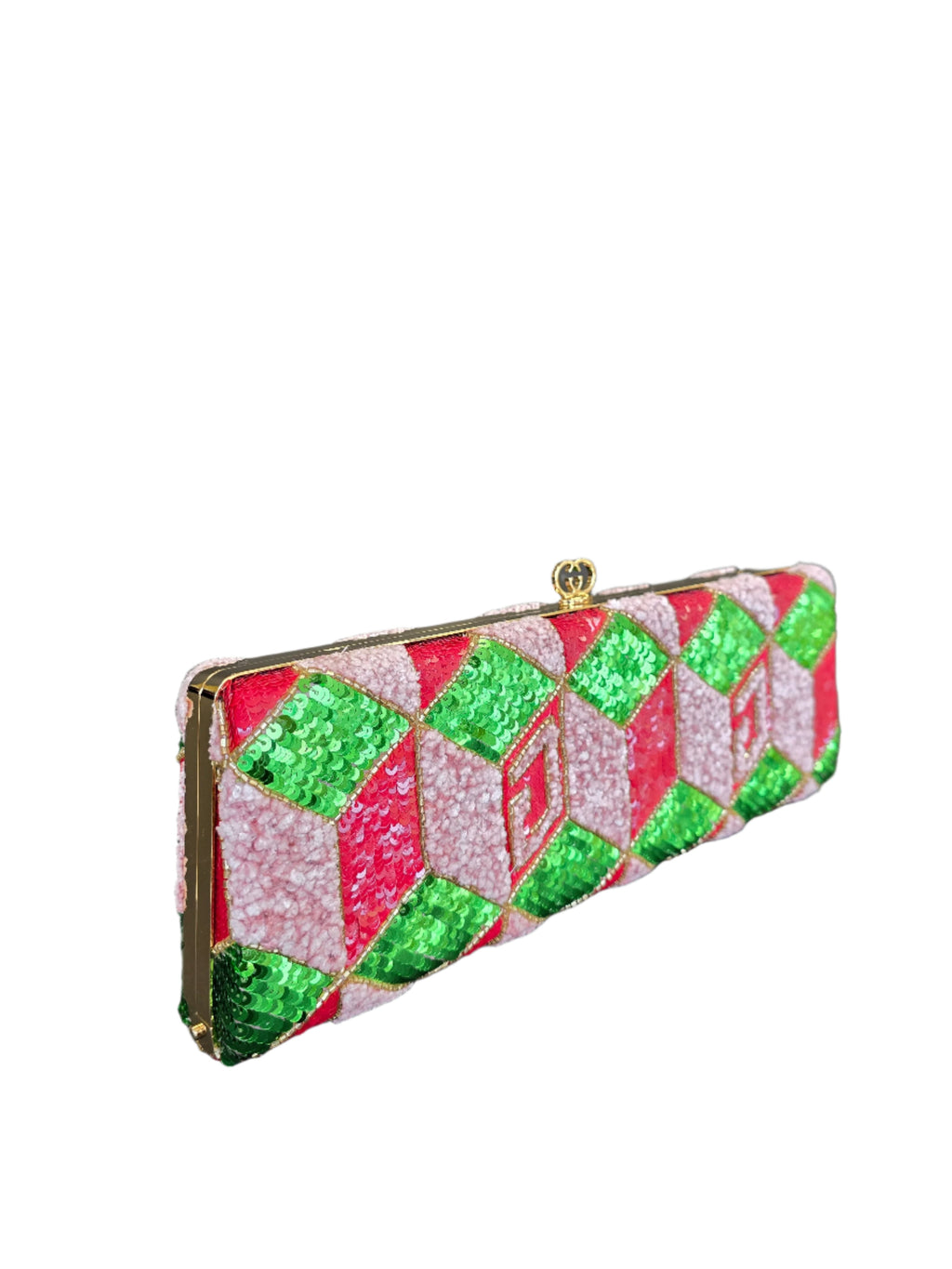 Gucci Broadway Embellished Sequins & Crystals Clutch
