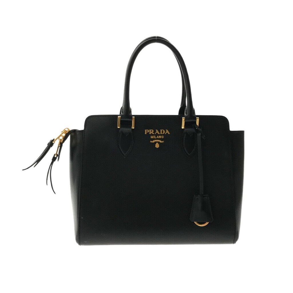 PRADA Black Saffiano Calf Handbag