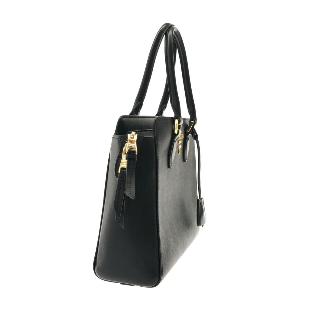 PRADA Black Saffiano Calf Handbag