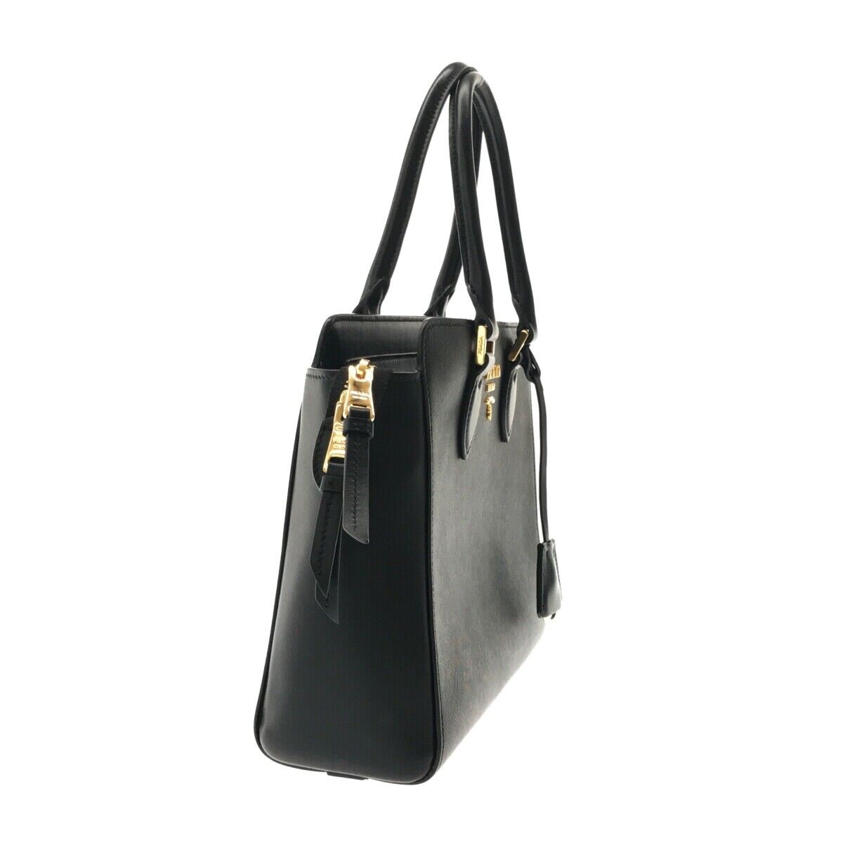 PRADA Black Saffiano Calf Handbag