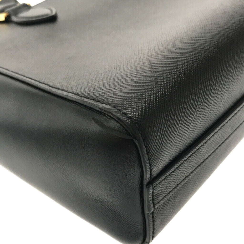 PRADA Black Saffiano Calf Handbag