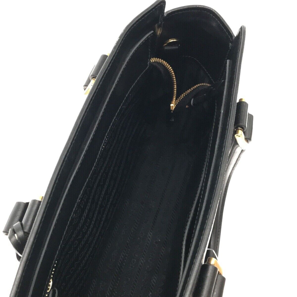PRADA Black Saffiano Calf Handbag