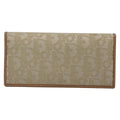 Christian Dior Trotter French Wallet Diorissimo Canvas Green Canvas Wallets Accessory (Pre-Owned)