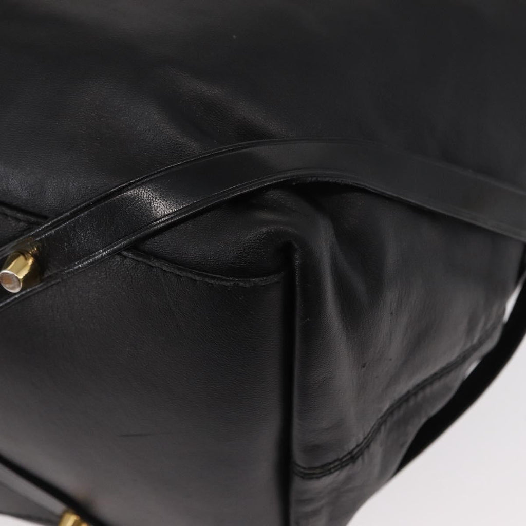 Burberry Vintage Tote Leather Black Leather Tote Bag