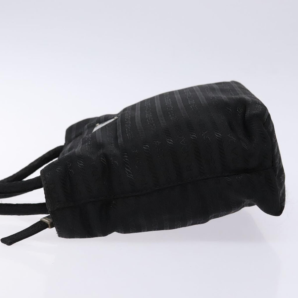 Prada Vintage Zip Handbag Tessuto Black Nylon Handbag