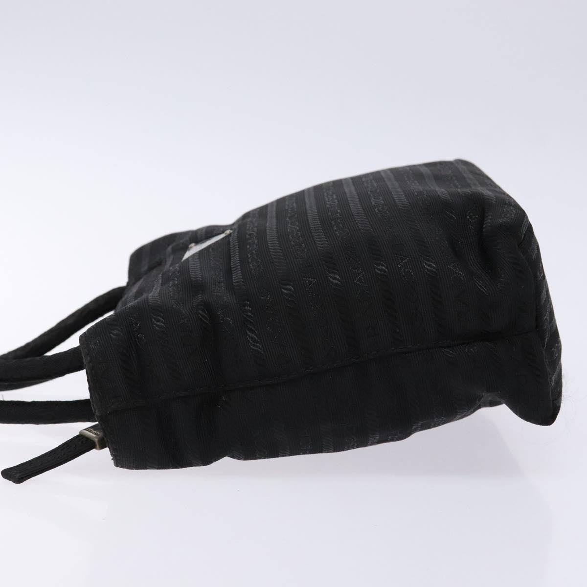Prada Vintage Zip Handbag Tessuto Black Nylon Handbag