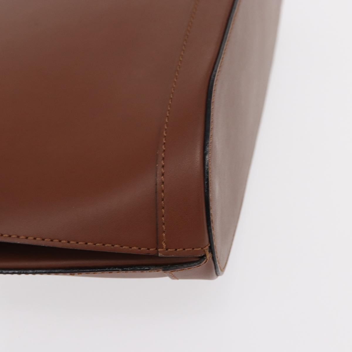 Celine Vintage Shoulder Bag Leather Brown Leather Shoulder Bag Bag