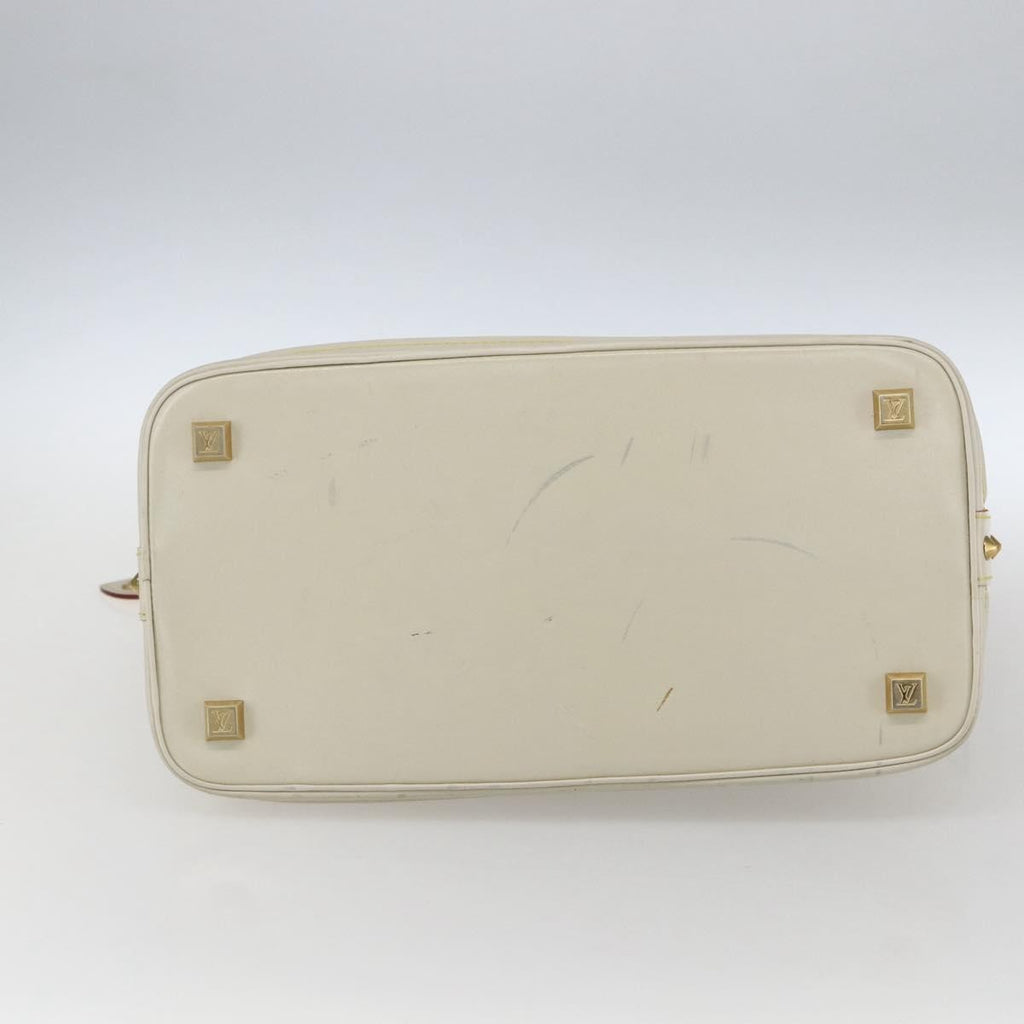 Louis Vuitton Suhali Lockit Handbag Leather White Leather Handbag