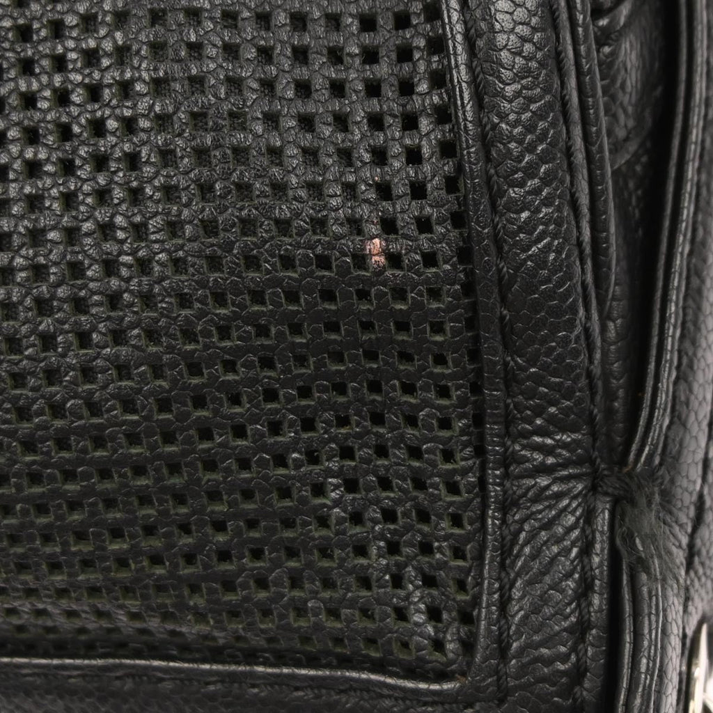 Chanel Pulley Camera Bag Perforated Caviar Black Leather Shoulder Bag Bag