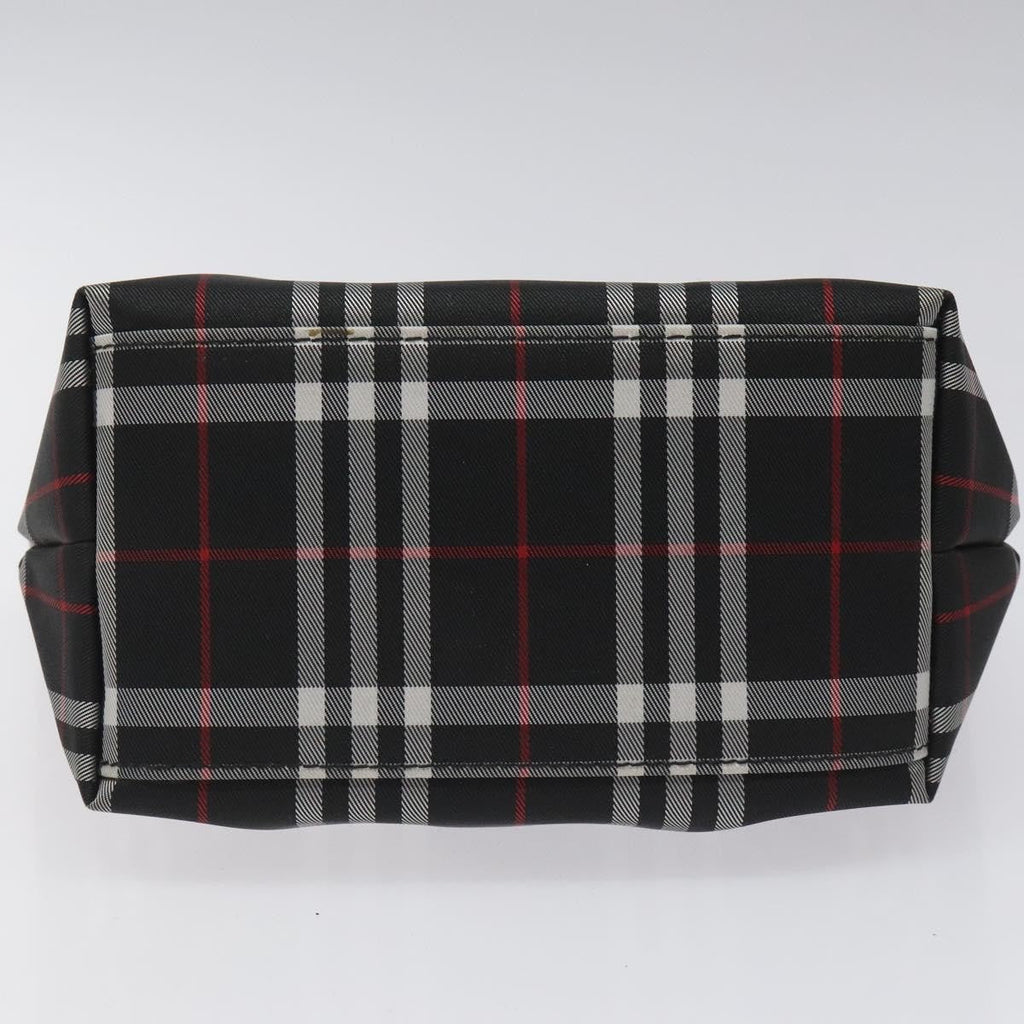 Burberry Nova Check Tote Nylon Black Nylon Handbag