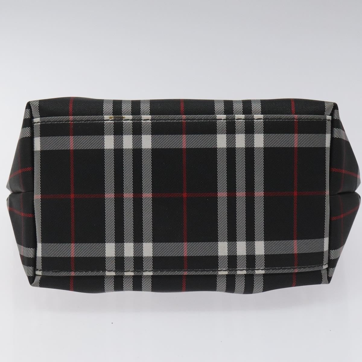 Burberry Nova Check Tote Nylon Black Nylon Handbag