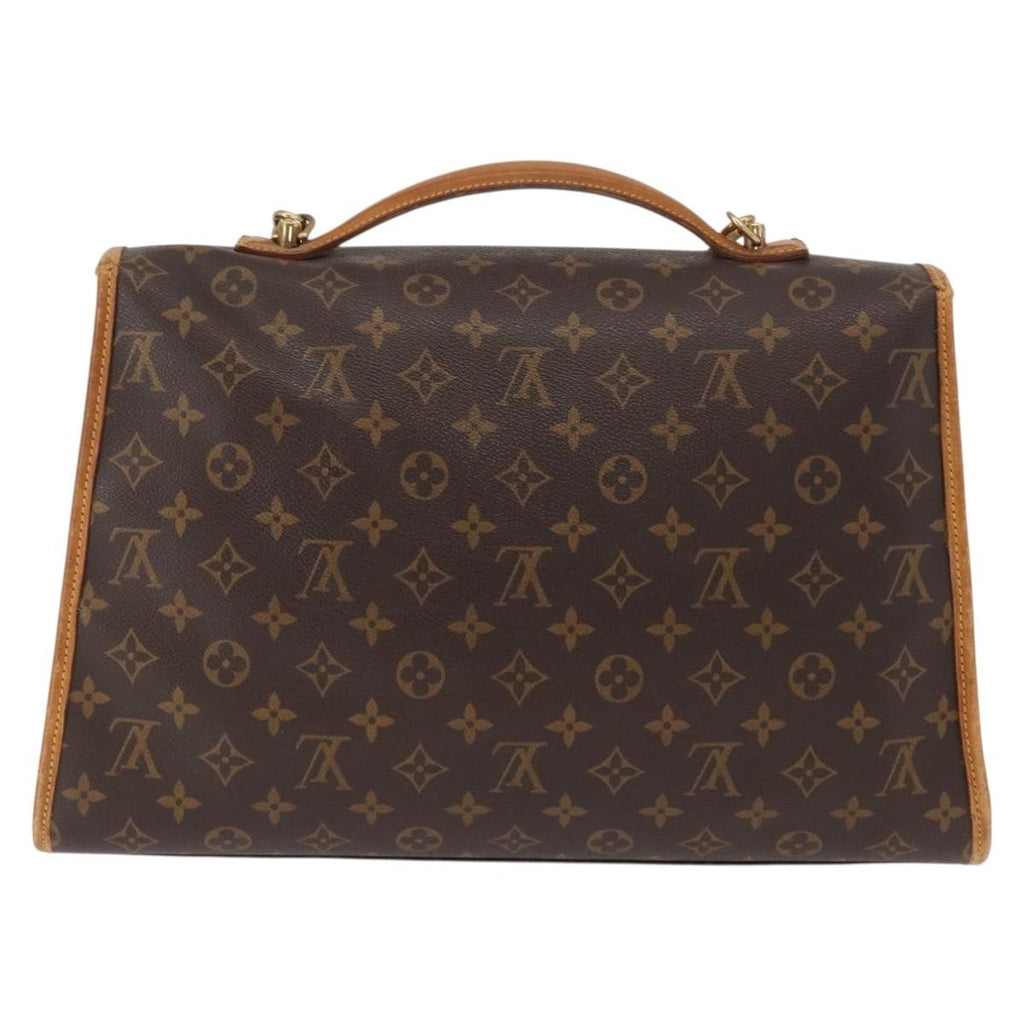 Louis Vuitton Beverly Briefcase Monogram Canvas Brown Canvas Briefcase Bag