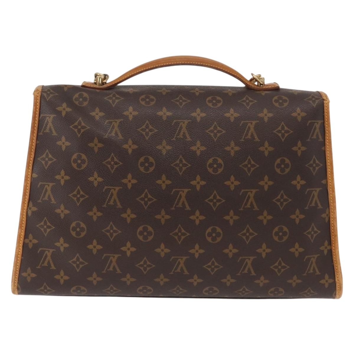 Louis Vuitton Beverly Briefcase Monogram Canvas Brown Canvas Briefcase Bag