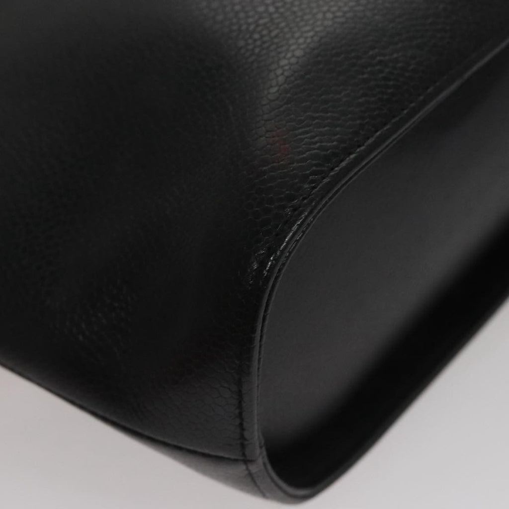 Chanel Vintage Tote Leather Black Leather Tote Bag Bag