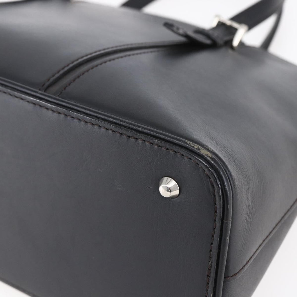 Burberry Vintage Handbag Leather Black Leather Handbag