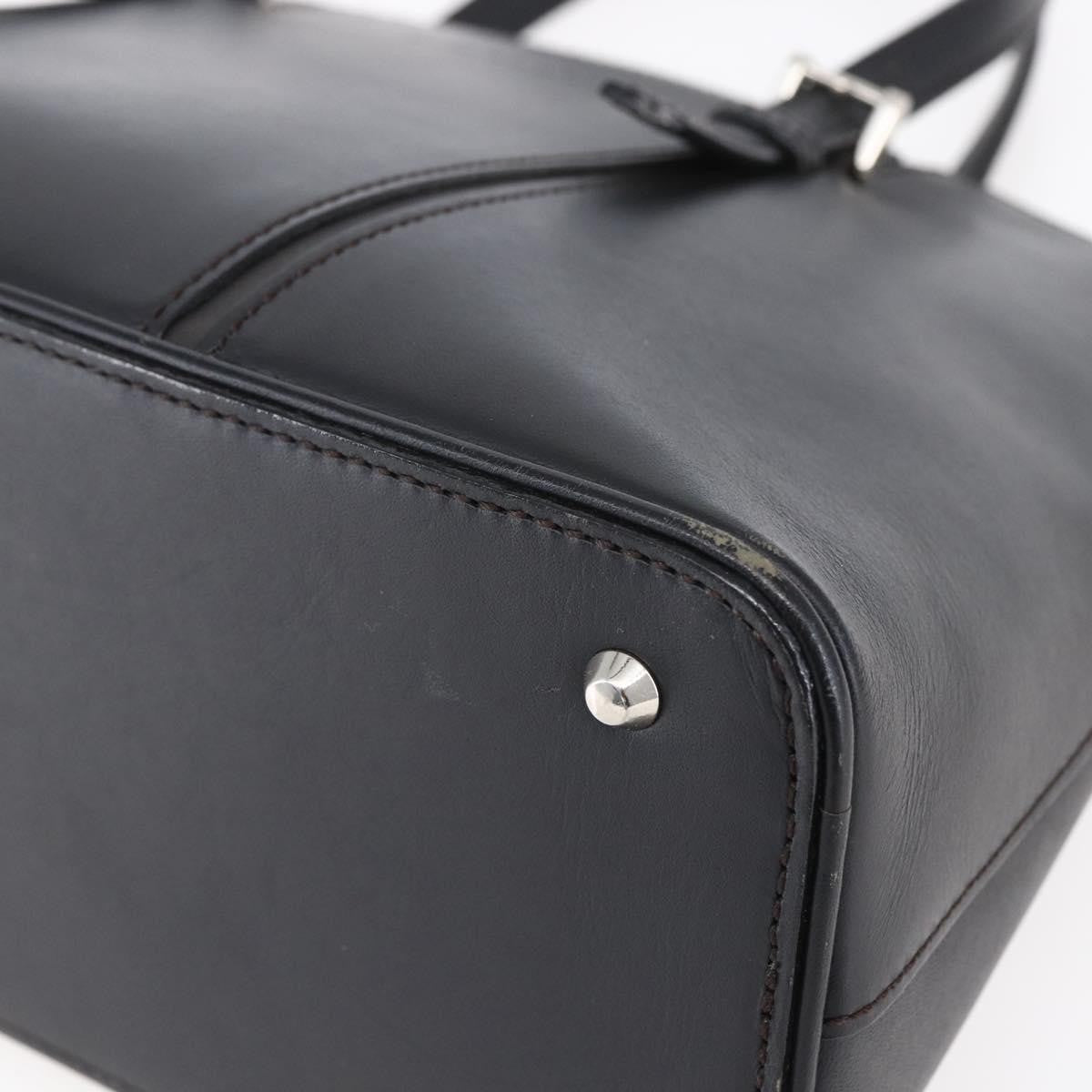 Burberry Vintage Handbag Leather Black Leather Handbag