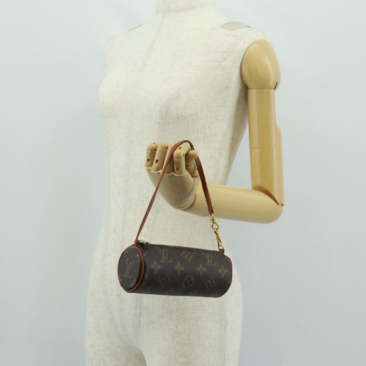 Louis Vuitton Papillon Pochette Monogram Canvas Brown Canvas Clutche & Pouche Bag