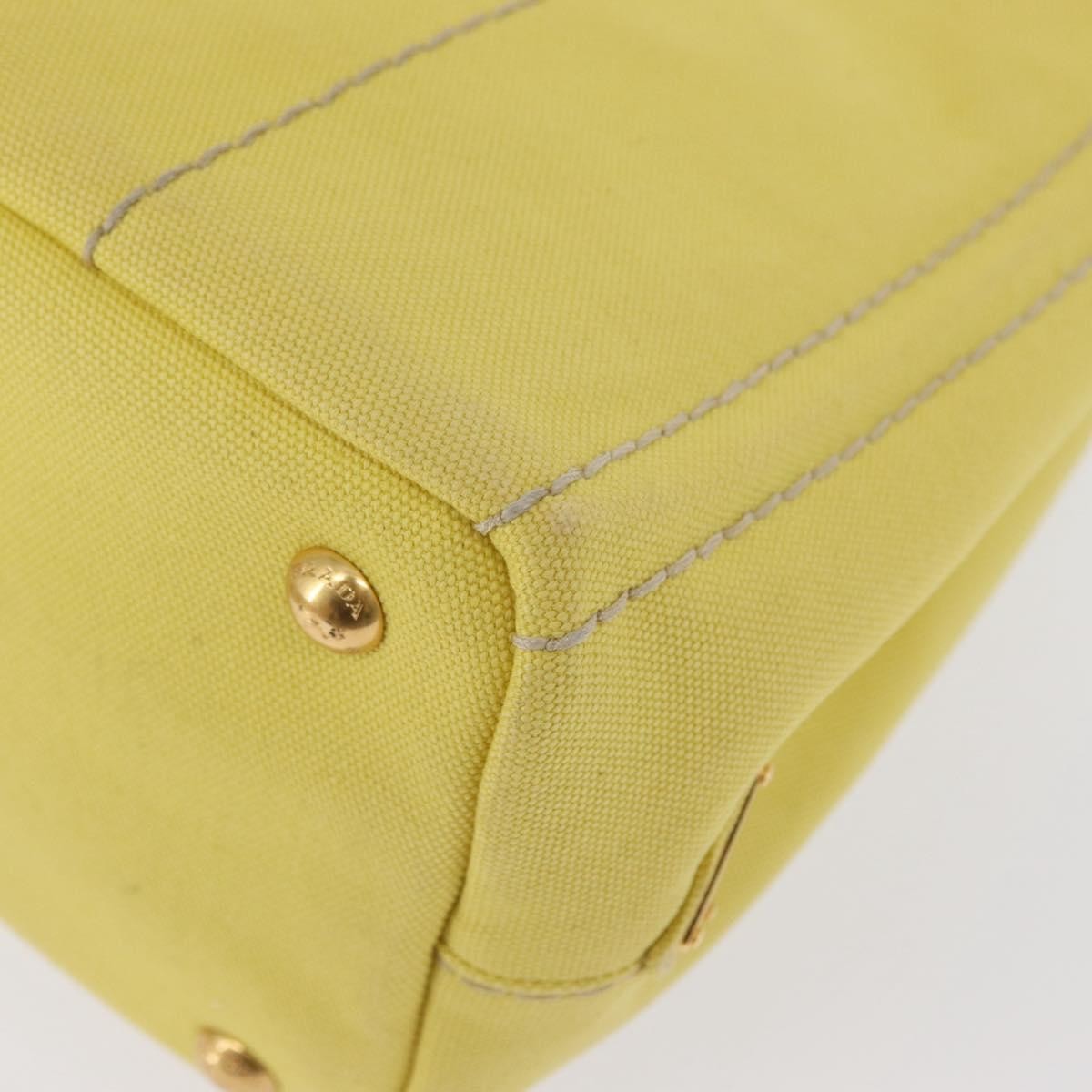 Prada Canapa Convertible Tote Canvas Gold Canvas Tote Bag Bag