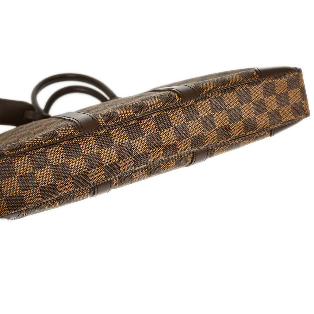 Louis Vuitton Porte-Documents Voyage Briefcase Damier Brown Canvas Briefcase Bag