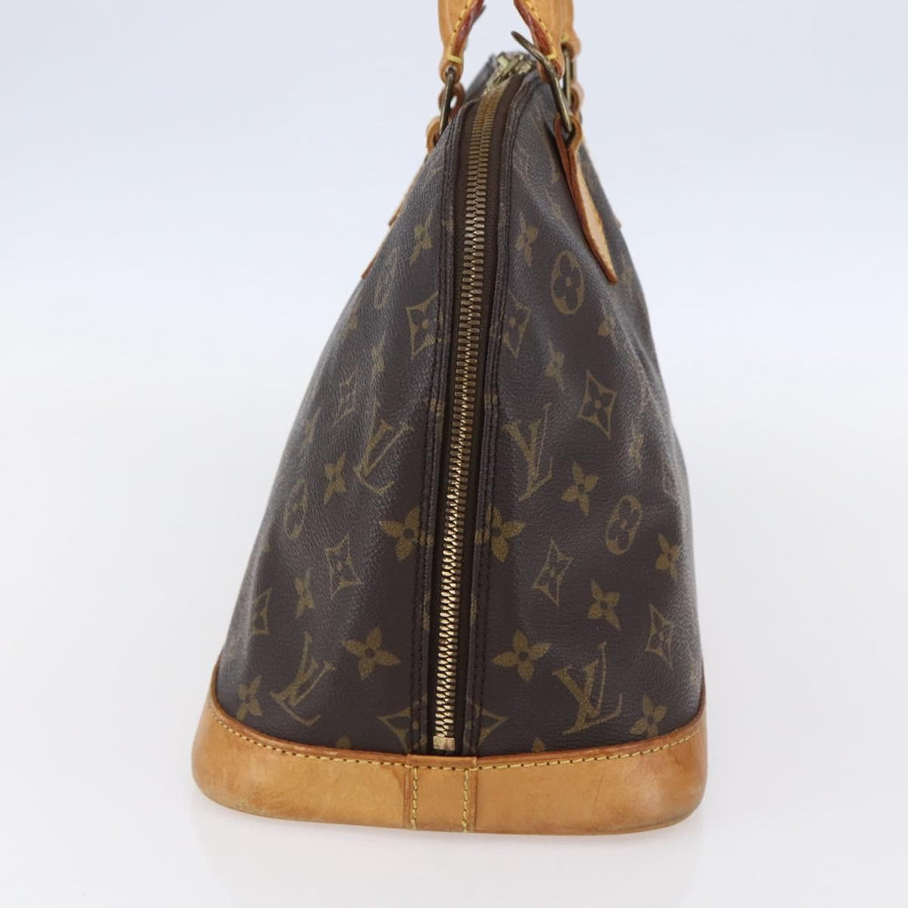 Louis Vuitton Alma Handbag Monogram Canvas Brown Canvas Handbag