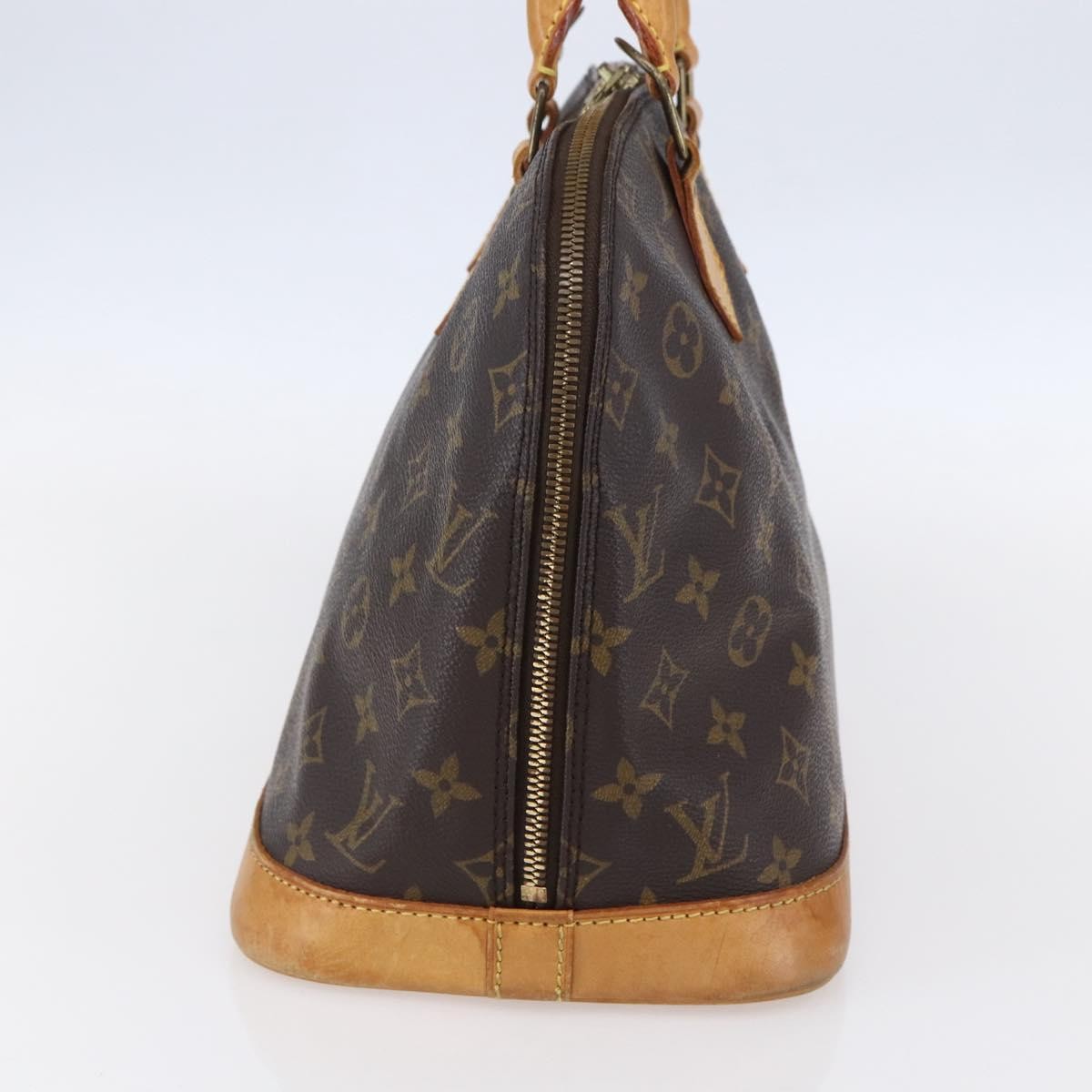 Louis Vuitton Alma Handbag Monogram Canvas Brown Canvas Handbag