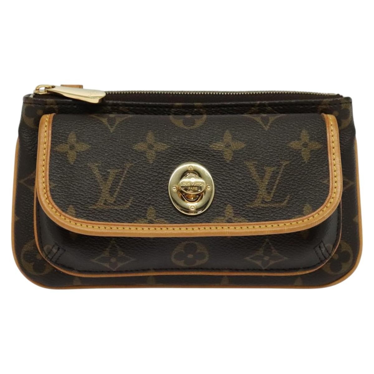 Louis Vuitton Tikal Wristlet Pochette Monogram Canvas Brown Canvas Bag