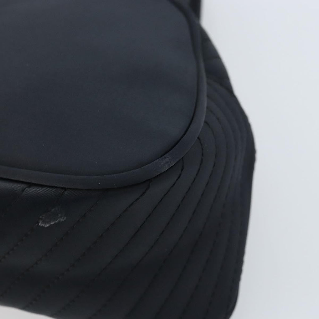 Saint Laurent Vintage Handbag Nylon Black Nylon Handbag (Pre-Owned)