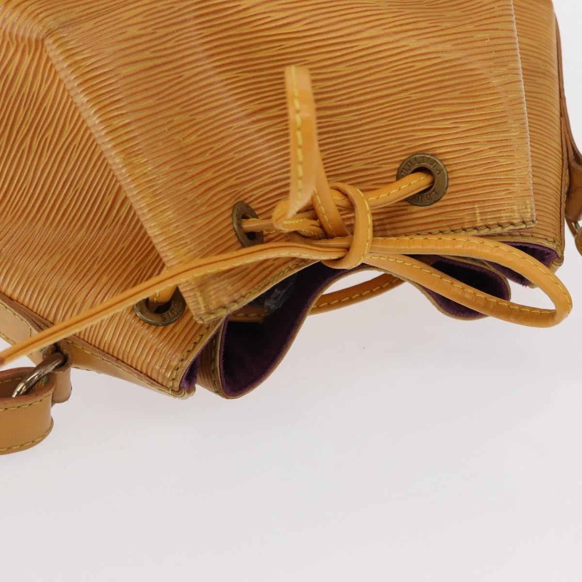 Louis Vuitton Petit Noe Handbag Epi Leather Yellow Leather Shoulder Bag